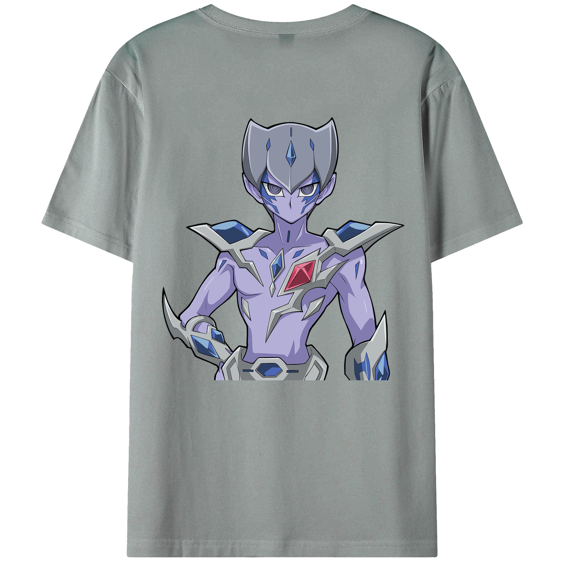（画像用） 遊☆戯☆王 Yu-Gi-Oh! 綿100％ メンズ半袖Tシャツ（バックプリント） 通気性